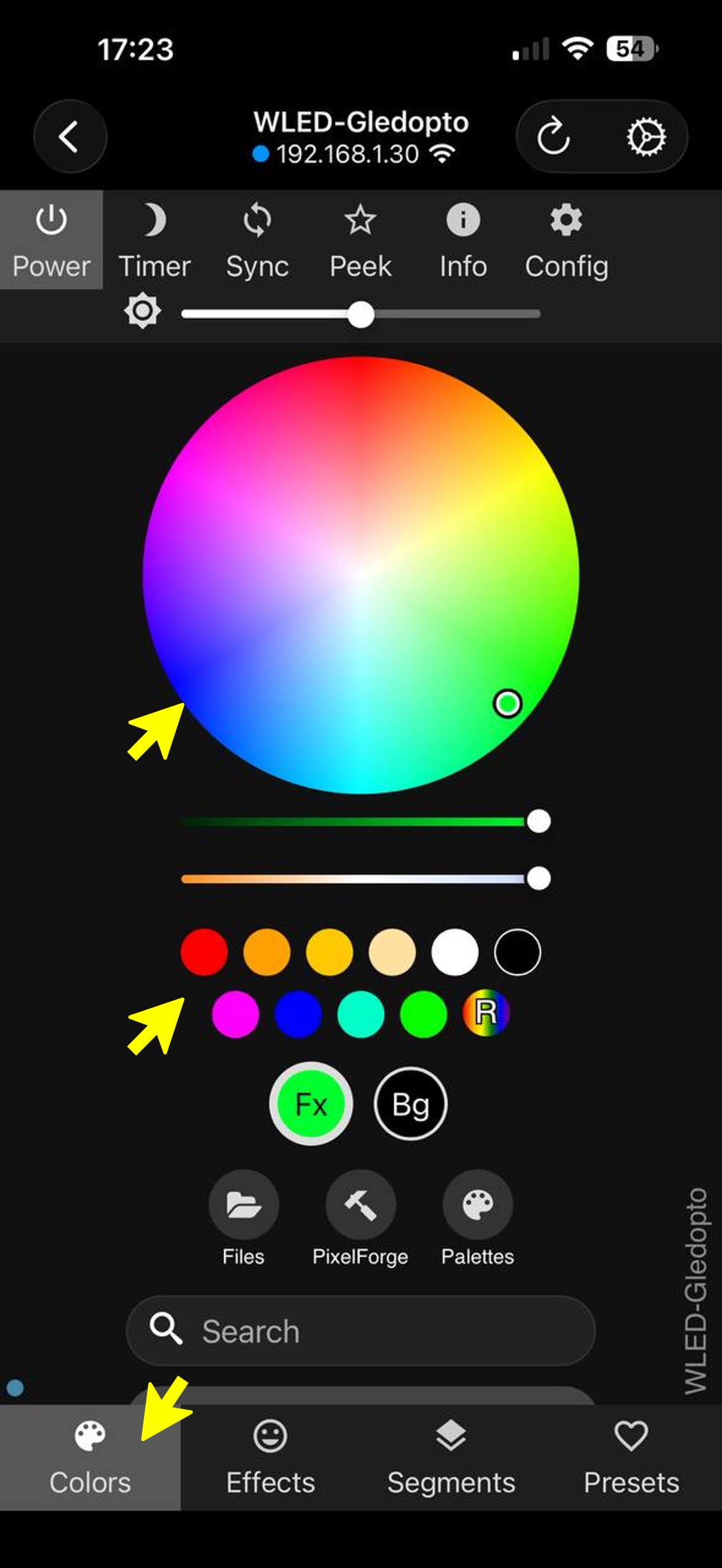 Colour wheel